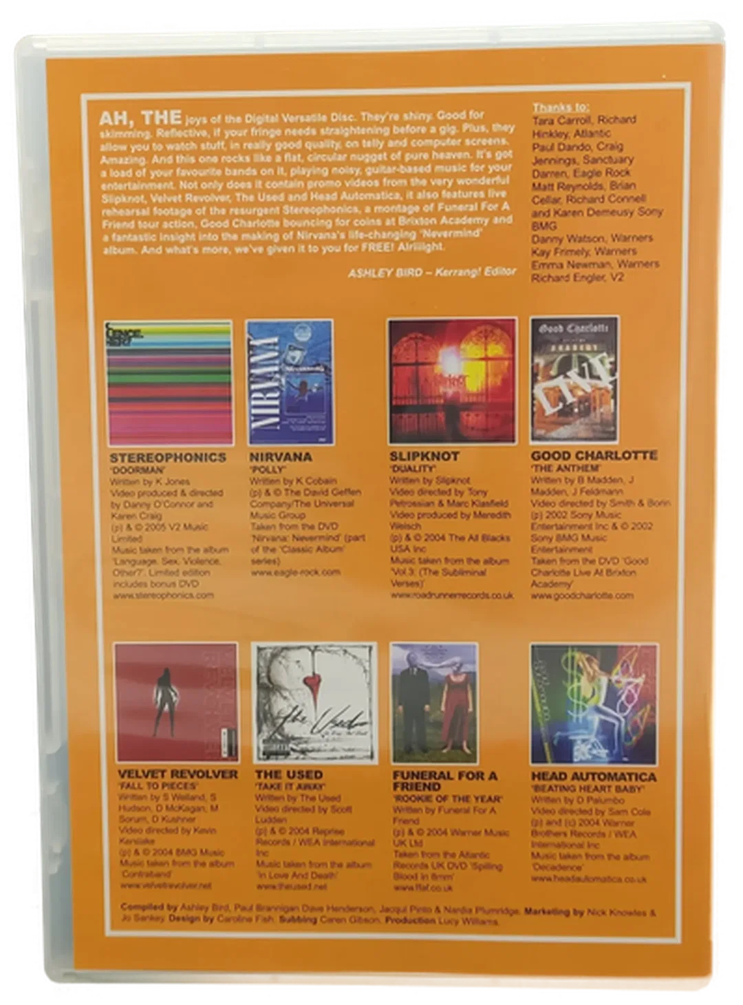 DVD "Kerrang! Storming Videos from Stereophonics, Nirvana, Slipknot,..." – Bild 2