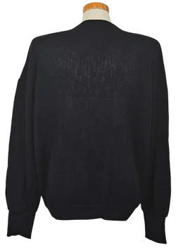 Lacoste Vintage Herren Wollpullover, dunkelblau - Gr. 7 (XXL)  - Made in France - Bild 3