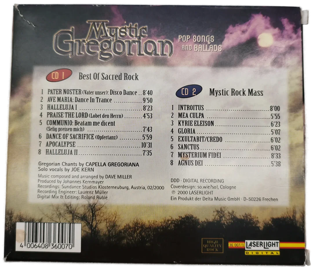 Mystic Gregorian, Pop Songs & Ballads - 2er CD Set – Bild 2