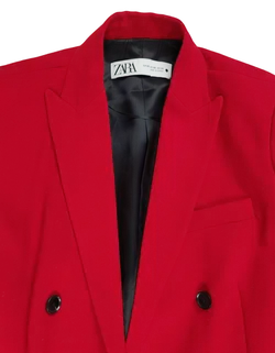 Zara Damen Hosenanzug-Zweiteiler, rot - Gr. XS  - Bild 4