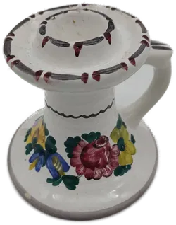 Kerzenständer mit Muster, bunt, Größe ca. 9 x 10 cm - Bild 1