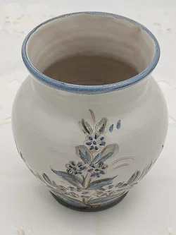 Gilde Keramik-Vase, 14,5cm hoch / Durchm. 13cm, neuwertig – Vorschau 2