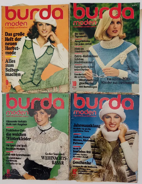 Burda Modezeitschrift 12 Hefte 1977 – Bild 3