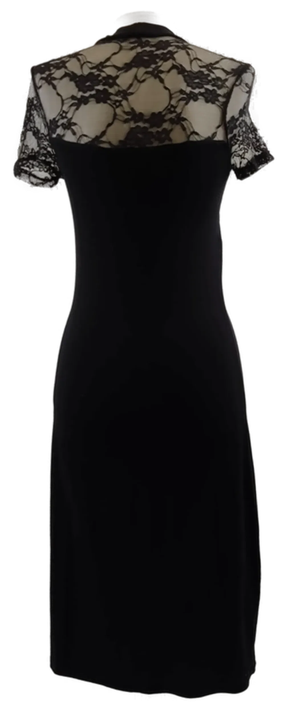 Schwarzes Kleid mit Spitze  – Bild 3