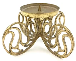 Kerzenständer aus Messing im brutalistischen Stil - Bild 3