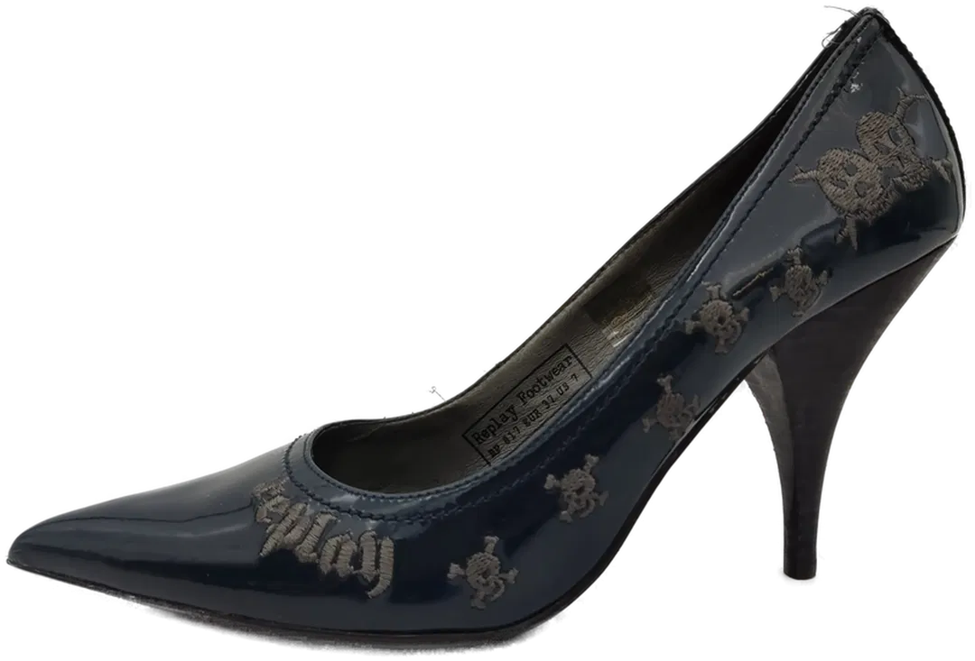 Replay Damen Pumps dunkelblau Gr. 37 - Bild 4