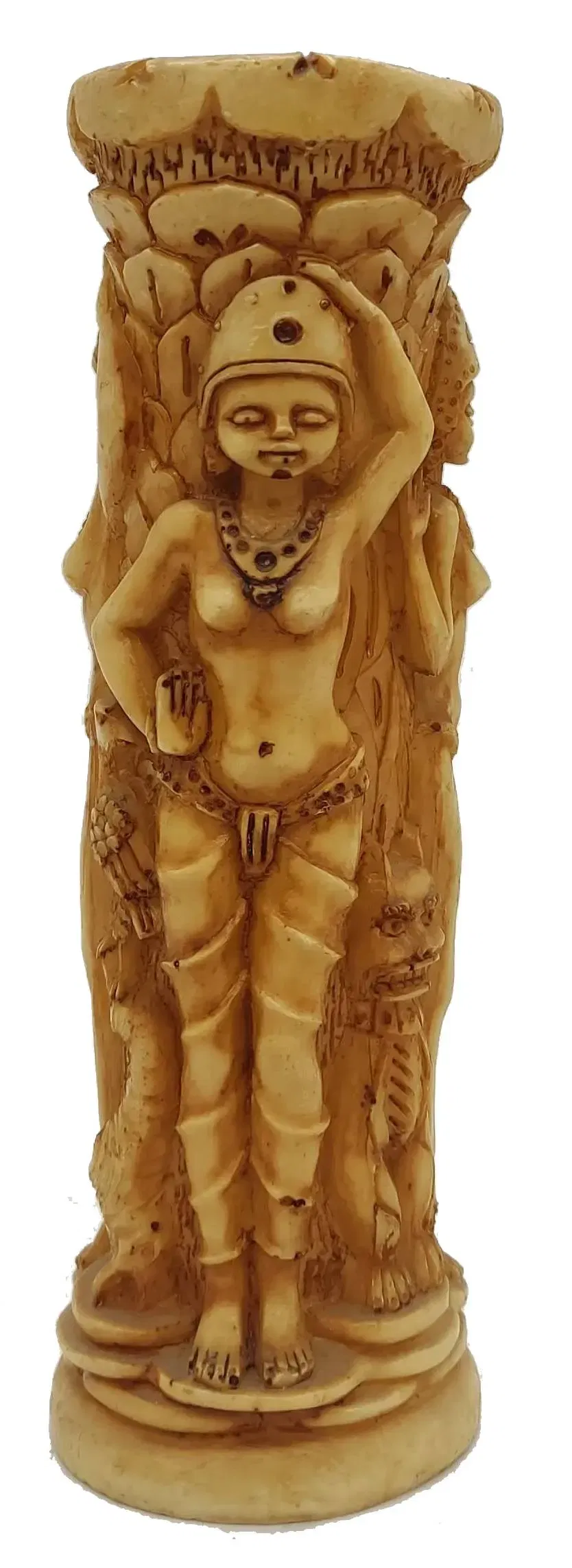 Dekorativer Kerzenhalter / Figurenvase – exotisches Damenmotiv - Bild 1