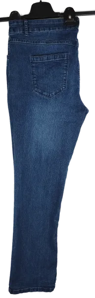 Jeans "The Straight Jeans", mit Zipp und Taschen, blau, Größe 44 – Bild 4