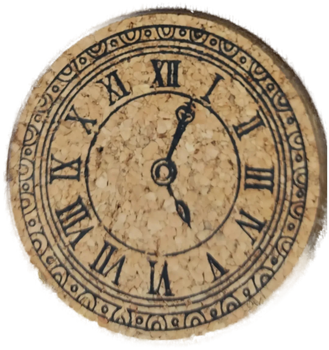 Holz-Untersetzer 6er-Set Uhr-Design | Zeitloser Charme – Bild 5
