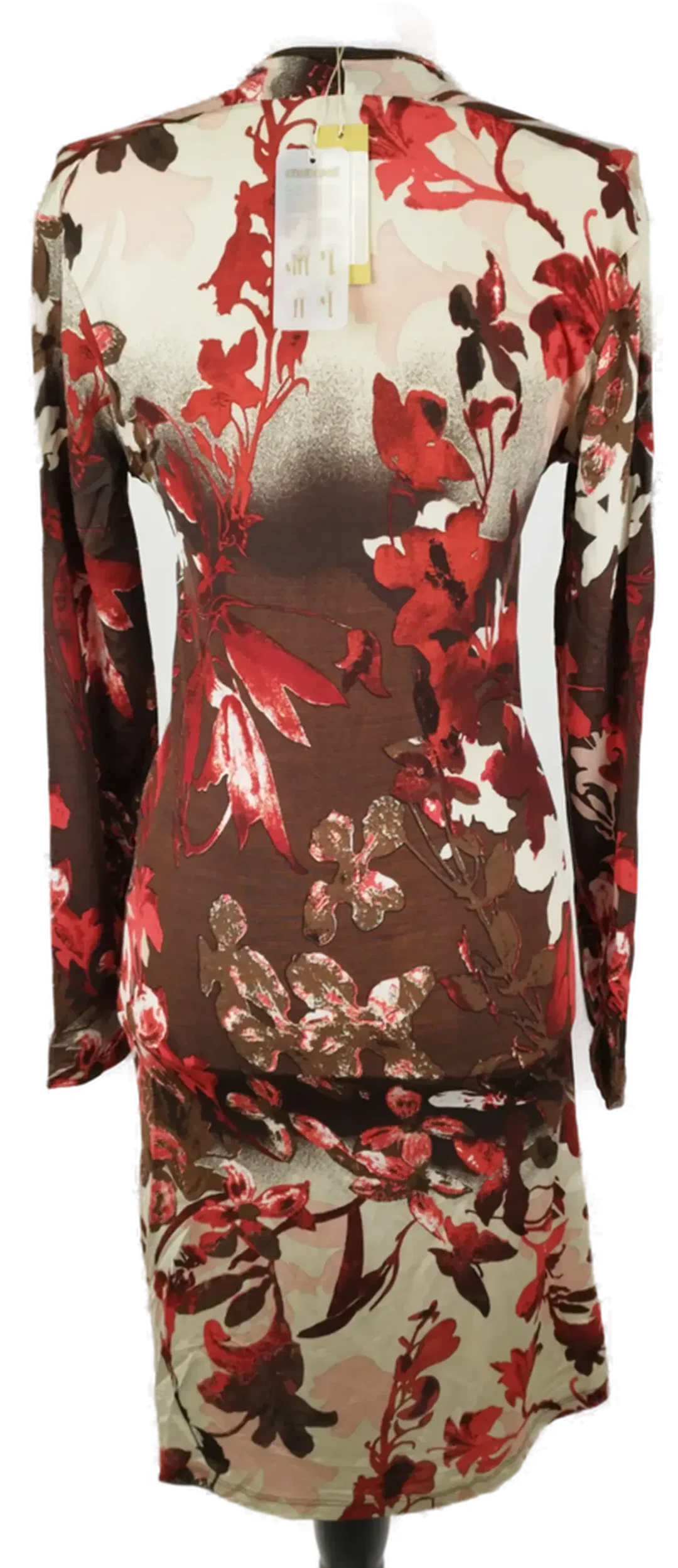 Roberto Cavalli Midikleid mit Schlangenschmuck - L, 94% Viskose, 6% Elasthan – Bild 3