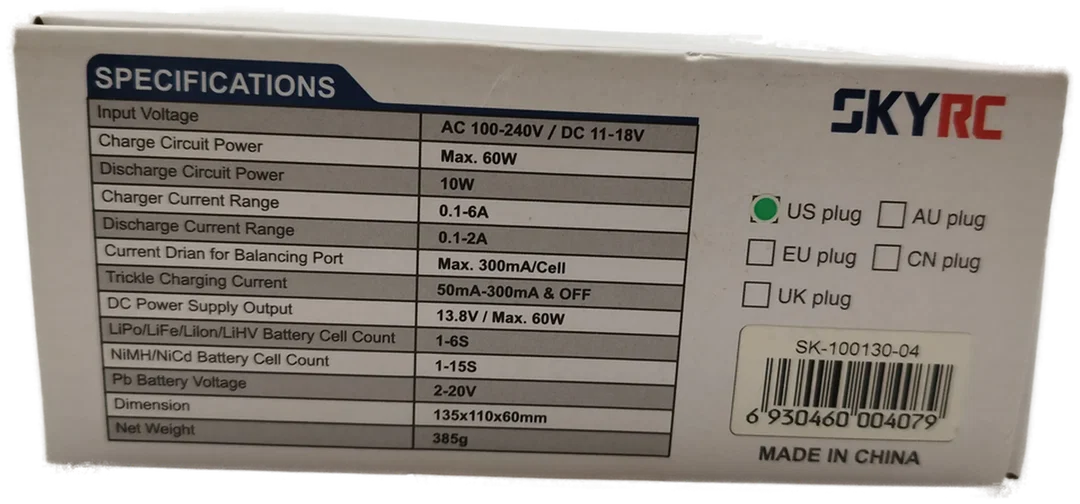 SKYRC e660 AC/DC Input Multi-Chemistry Charger - Discharger/Power Supply – Bild 6