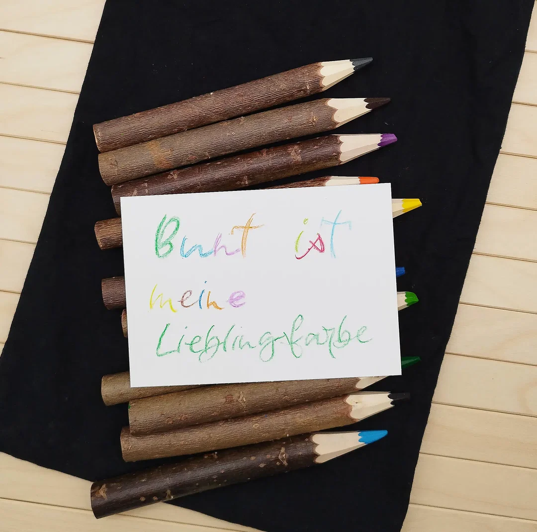 Holzbuntstifte, Set 12 | Natürliches Geschenk – Bild 1