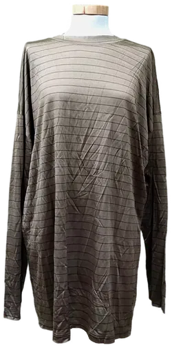 Gianni Versace Langarmshirt olivegrün schimmernd Gr. XXL - Bild 3