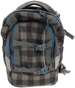 Satch Schulrucksack – kariert, ergonomisch, mit Brust- und Hüftgurt - Bild 1