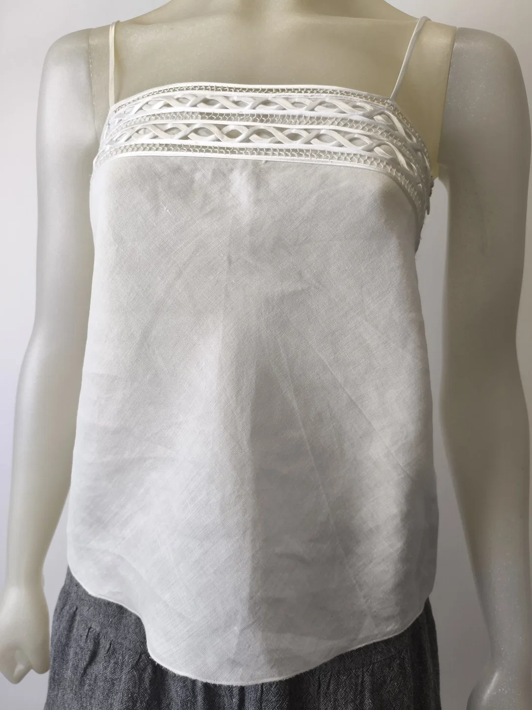 H&M, Damentop, Gr. 34, Ramie - Bild 4