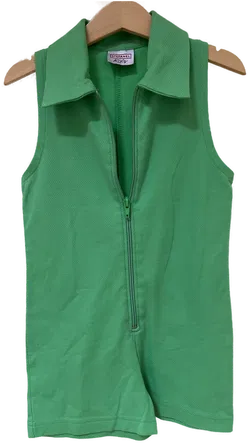 STEFANEL Mädchen Jumpsuit kurz in Grün - Gr. 130/135 (8-9 Jahre) - Bild 1