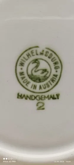 Kleiner Teller Lilien Porzellan Wilhelmsburg 'Alpenflora' | Vintage-Schatz - Bild 5