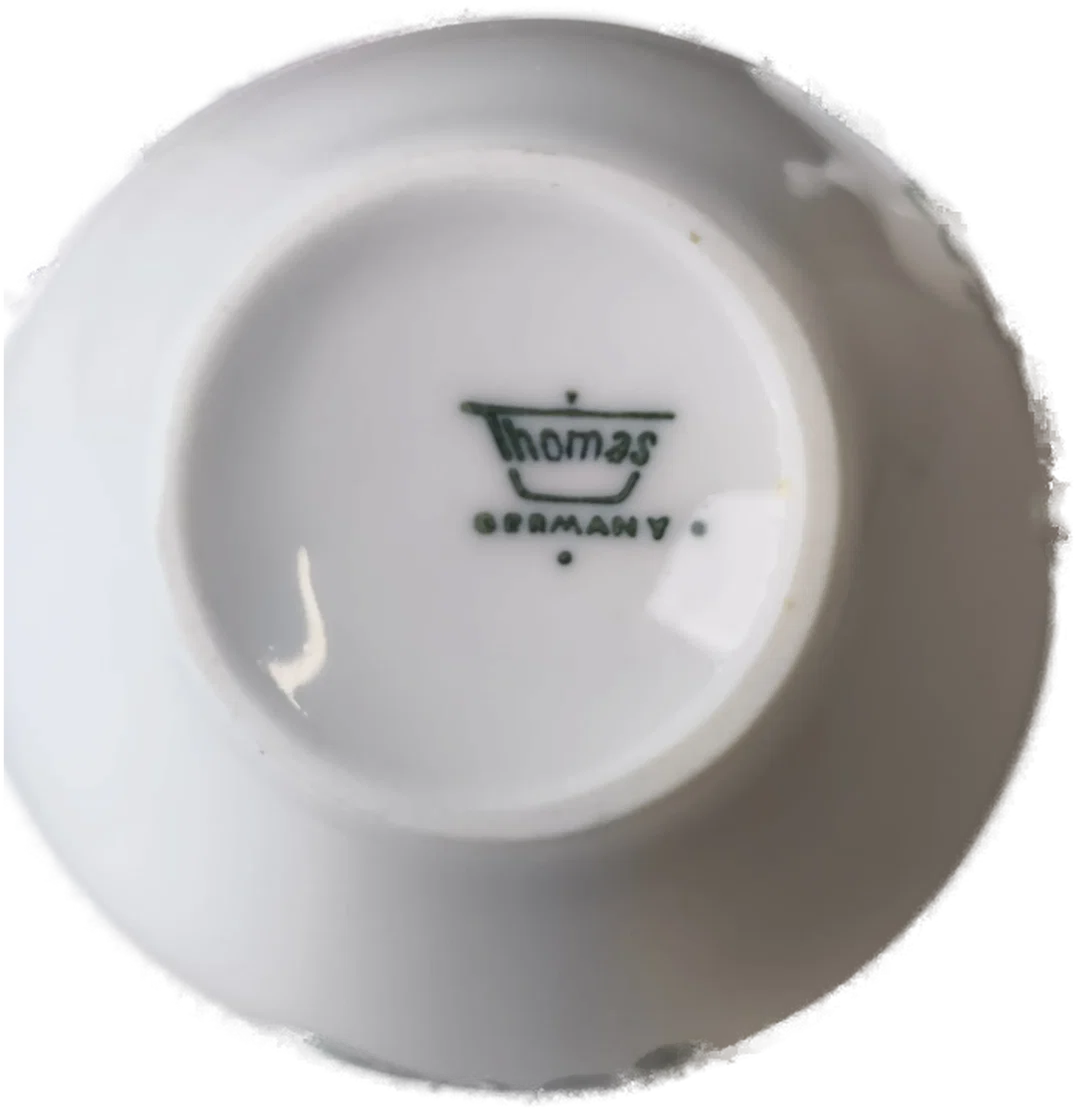 Thomas, Kaffeeset 4-tlg "Grüne Blume", 50er, Vintage – Bild 5