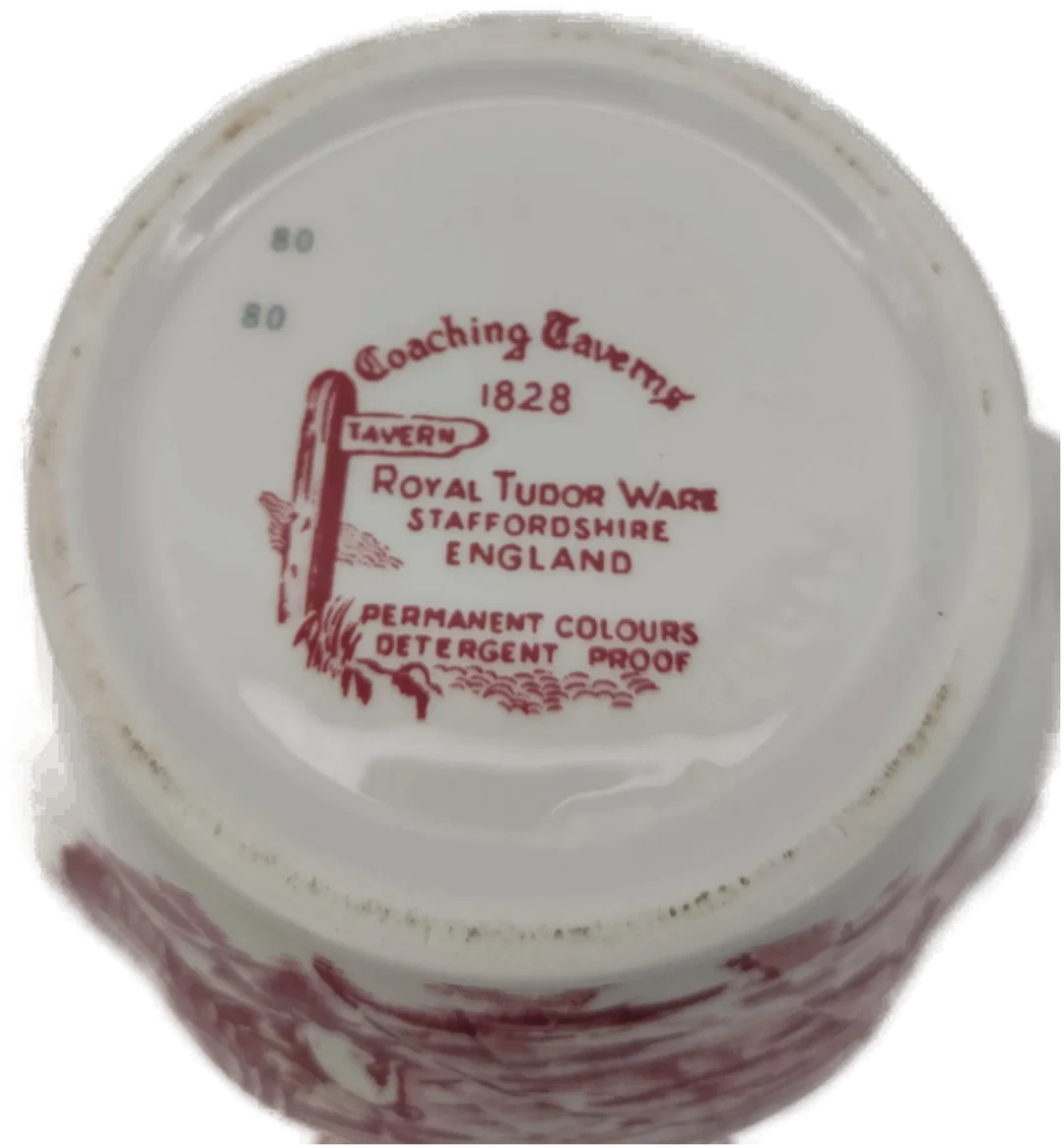 Royal Tudor Kaffeekanne rot England – Bild 4