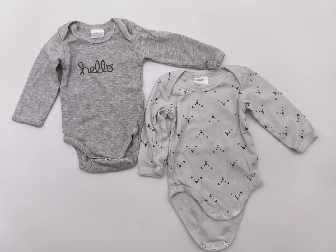 2er Set "my baby" Bodies, Langarm, Gr. 50/56 – Bild 1
