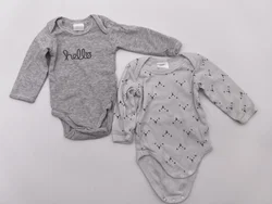 2er Set "my baby" Bodies, Langarm, Gr. 50/56