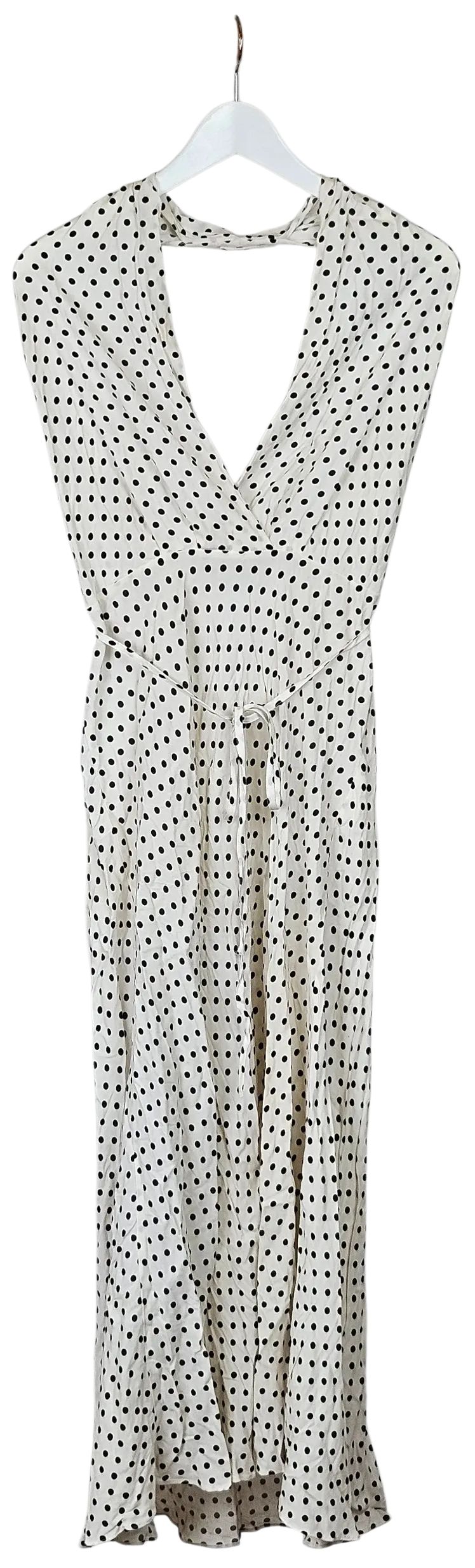 ZARA Damen Maxikleid, weiß/schwarz - Gr. L  - Bild 4