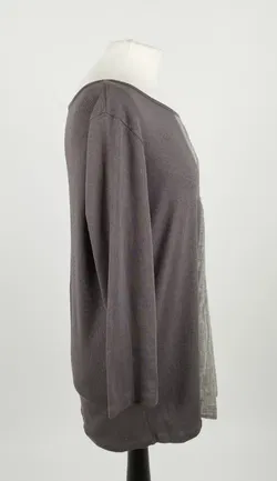 Fabiana Filippi - Graues Oberteil mit Kettendetails - XXL, 94% Baumwolle, 6% Lycra - Bild 2