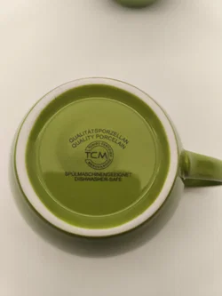2 große Kaffeehäferl, grün, TCM - Bild 2