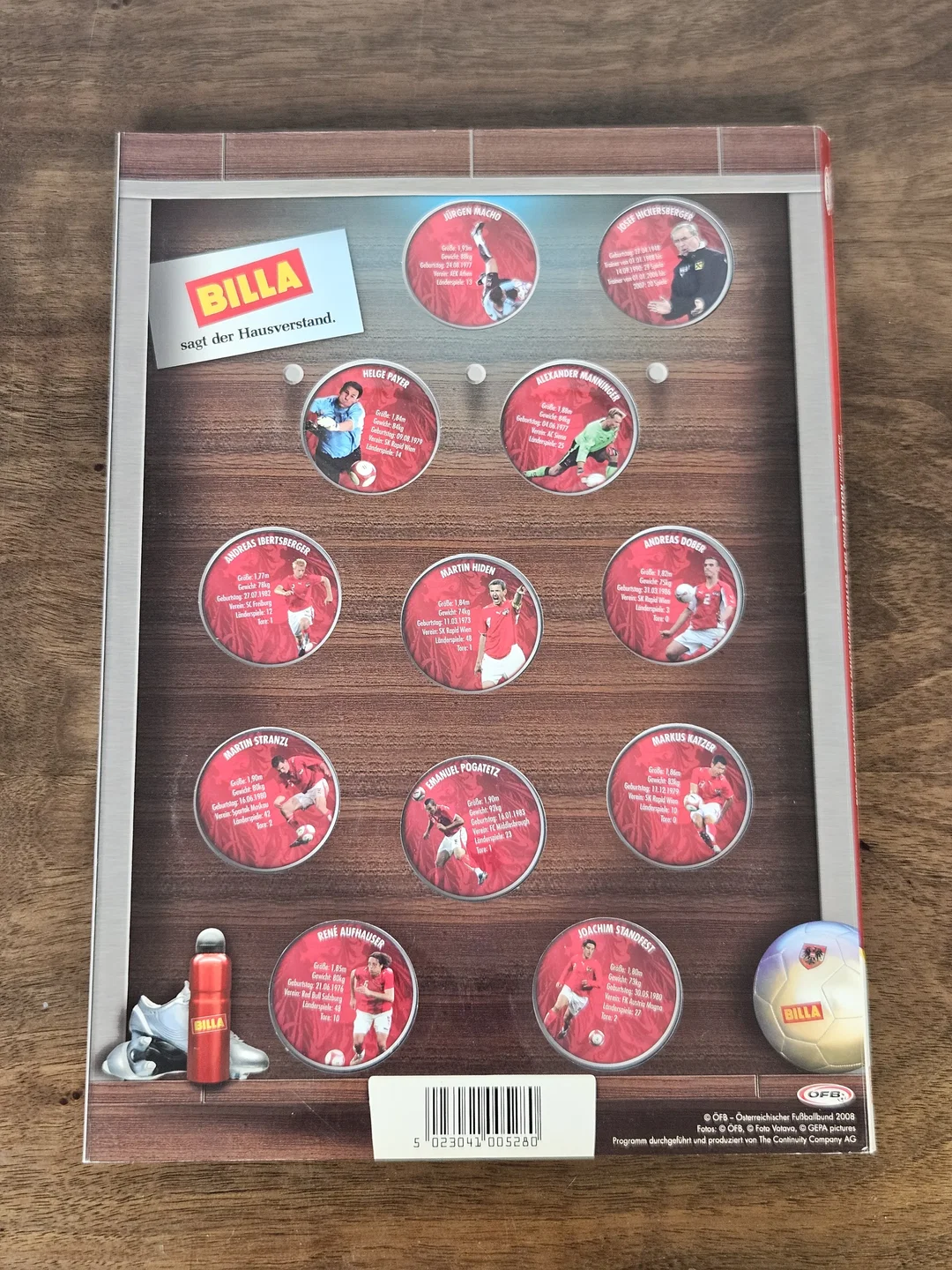 Fußball Sammelalbum ÖFB Nationalteam 2008 von Billa – Bild 4