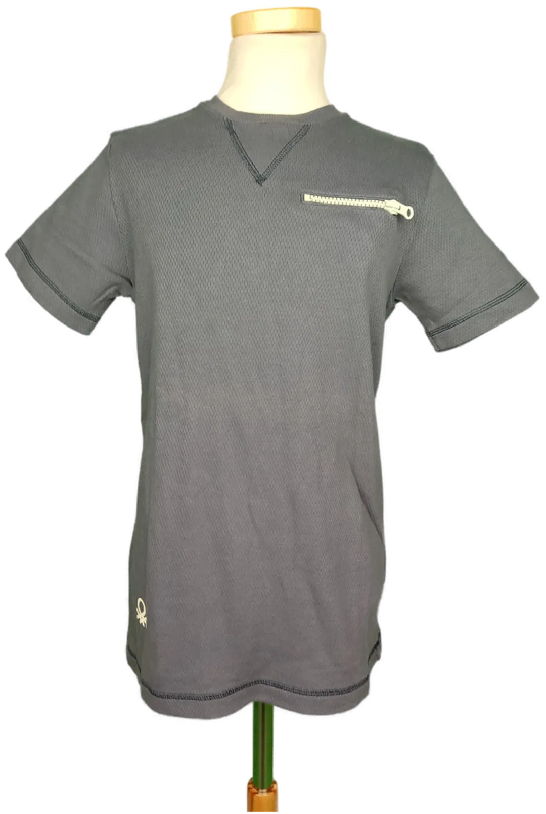 Benetton Jungen Sportshirt grau - 146 - Bild 1