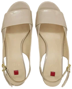 Högl Damensandalen/Damenschuhe in beige, Größe 39 - Bild 3