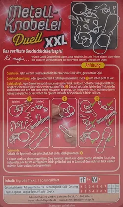 Metall-Knobelei Duell XXL - Gesellschaftsspiel - Schmidt  - Bild 2