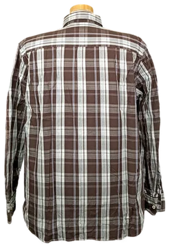 Marc O'Polo Herren Hemd braun/weiß kariert Gr. XL - Bild 2