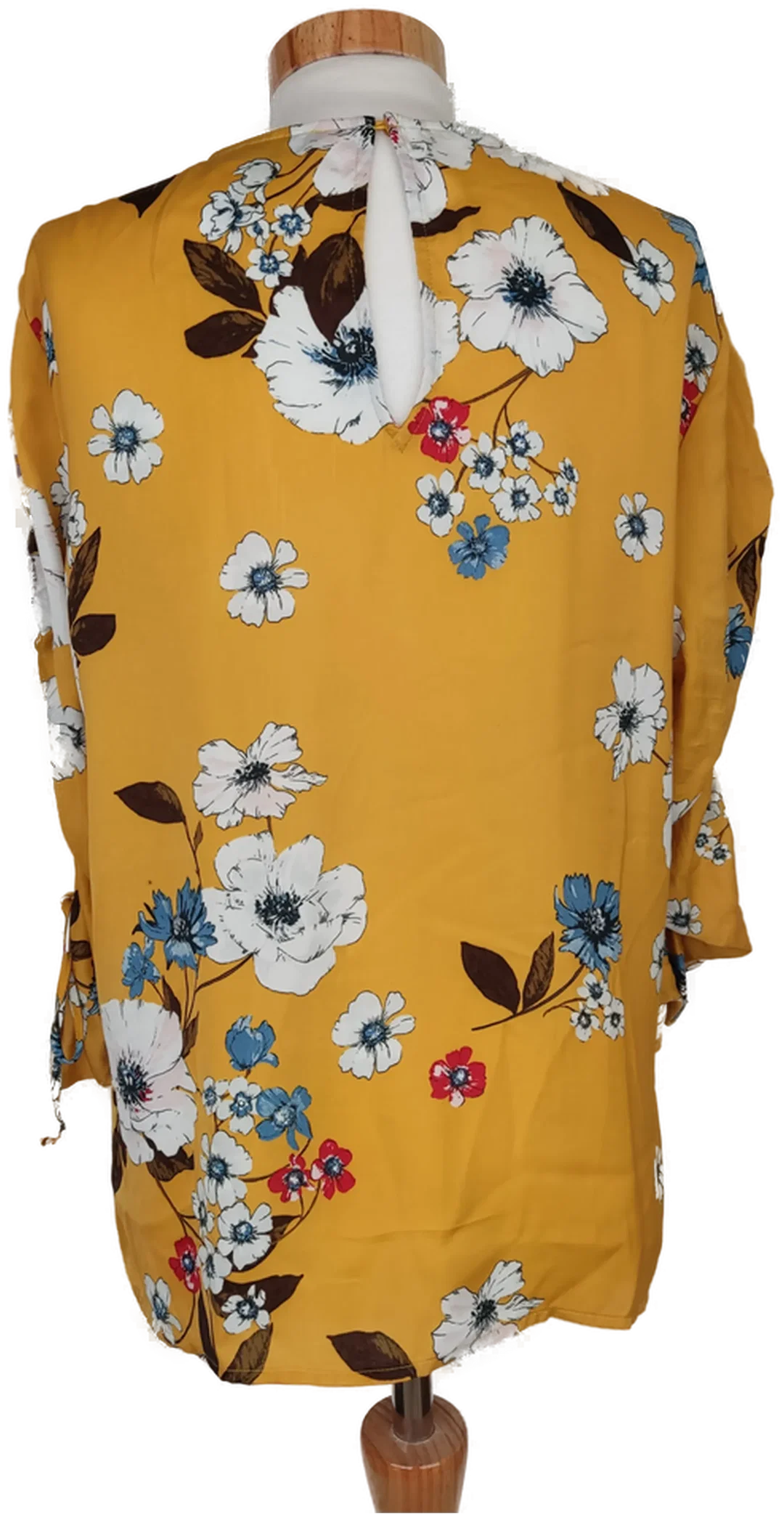 HALLHUBER Damen Bluse gelb/weiß geblümt - M/38 – Bild 2