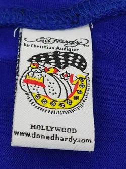 Ed Hardy Damen Shirt violett/mehrfarbig Gr. S Vintage - Bild 2