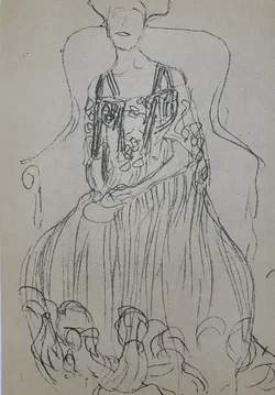 Gustav Klimt Zeichnungen 1 Sammelmappe mit Drucken 1980 – Vorschau 22