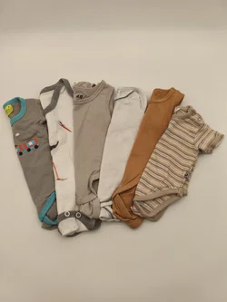 6-teiliges Set Baby Bodies, kurzarm und ärmellos, Gr. 56 - Bild 1