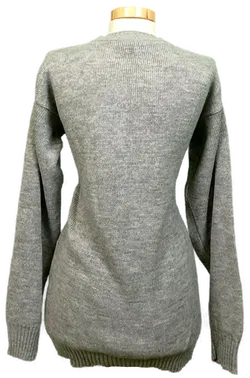 Sapphire Damen Weihnachtspullover grau gemustert Gr. M - Bild 2