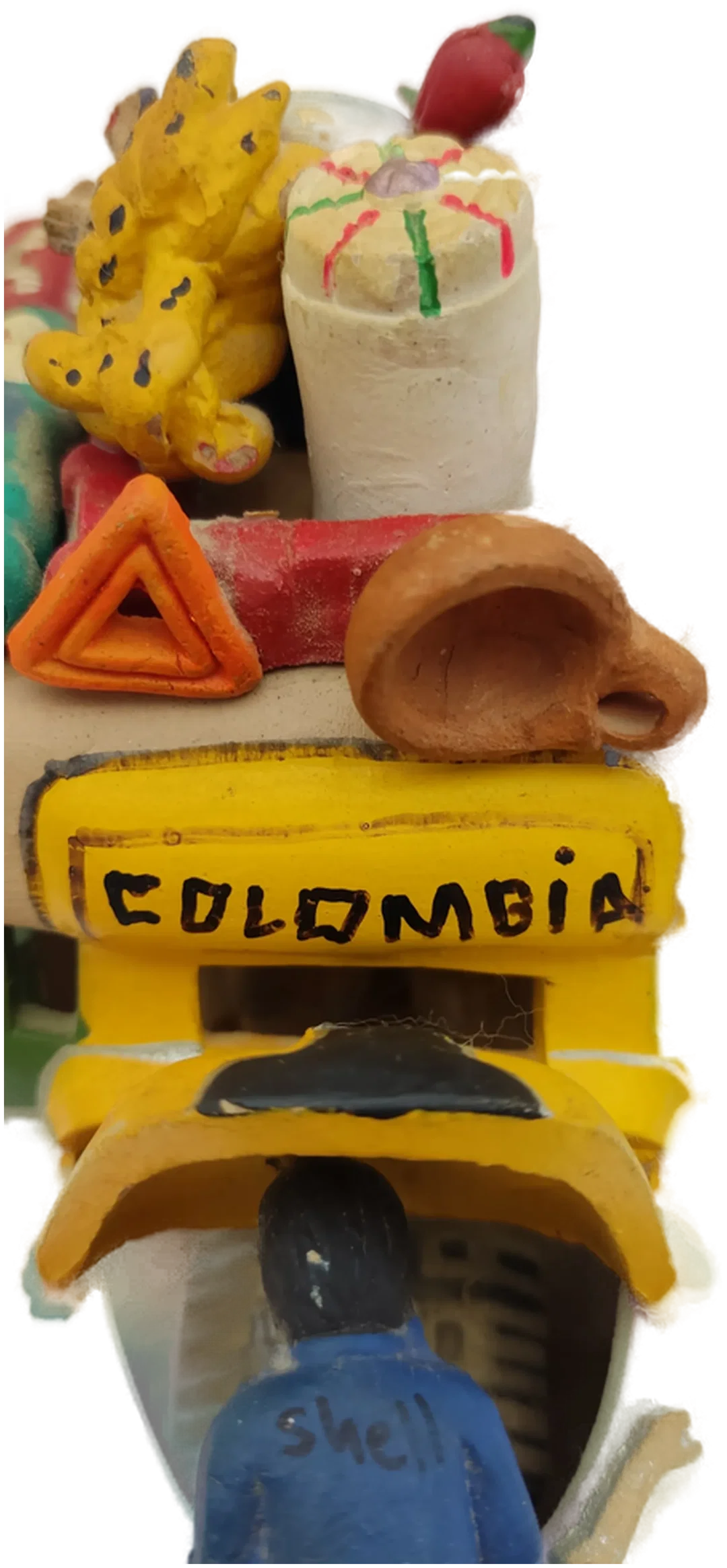 Keramik Chiva-Bus 'Colombia'  |  Handbemalt Folklore – Bild 7
