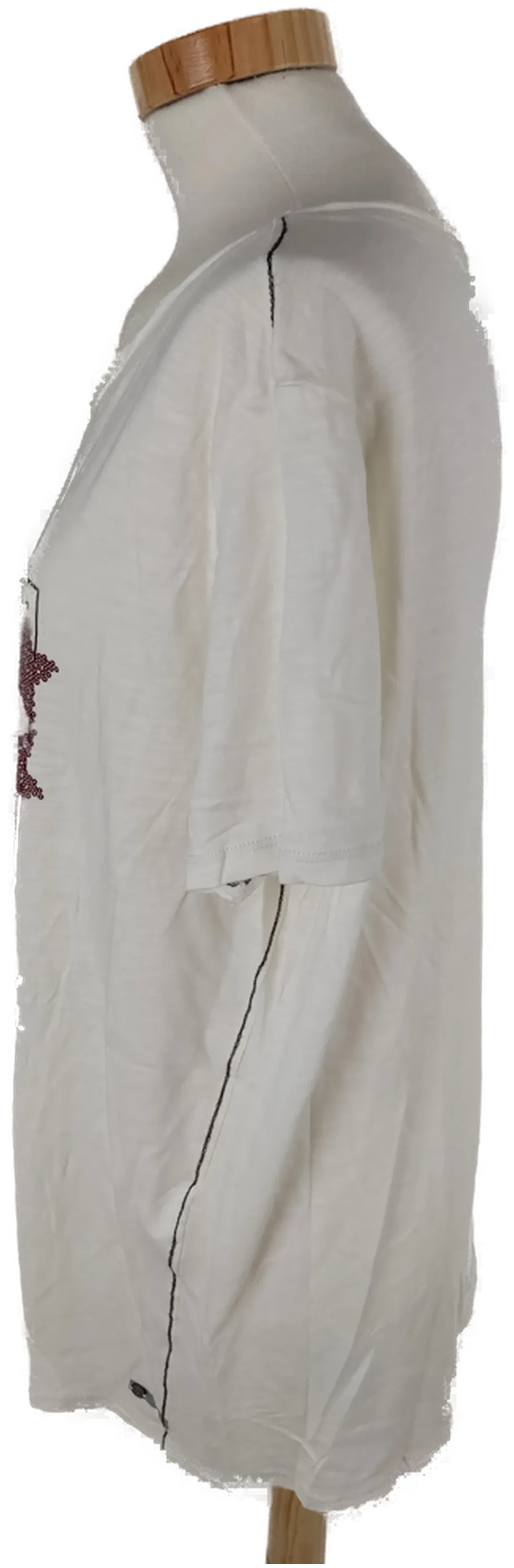T-Shirt "Cecil", kurzarm mit Rundhalsausschnitt, creme mit Aufdruck, Größe XL – Bild 2