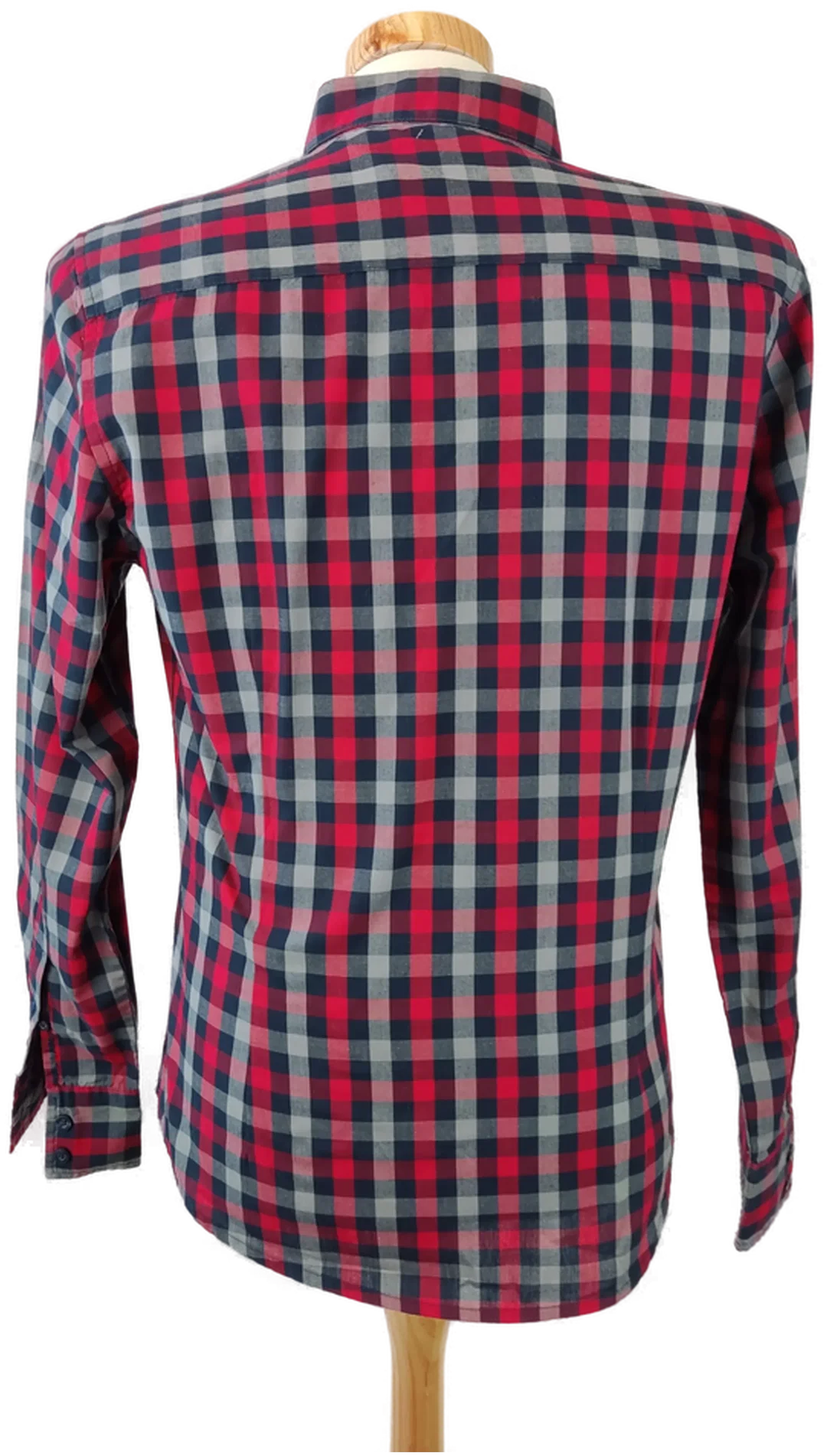 SMOG Herrenhemd mehrfarbig kariert - Gr. M (Slim fit) – Bild 3