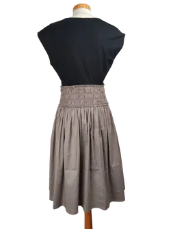 PAULE KA Damen Midikleid, schwarz/grau - Gr. 40/L - Bild 2