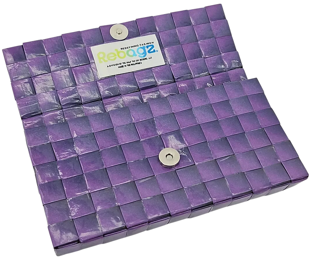 Rebagz Upcycling Damen Geldbörse - lila  - Bild 1