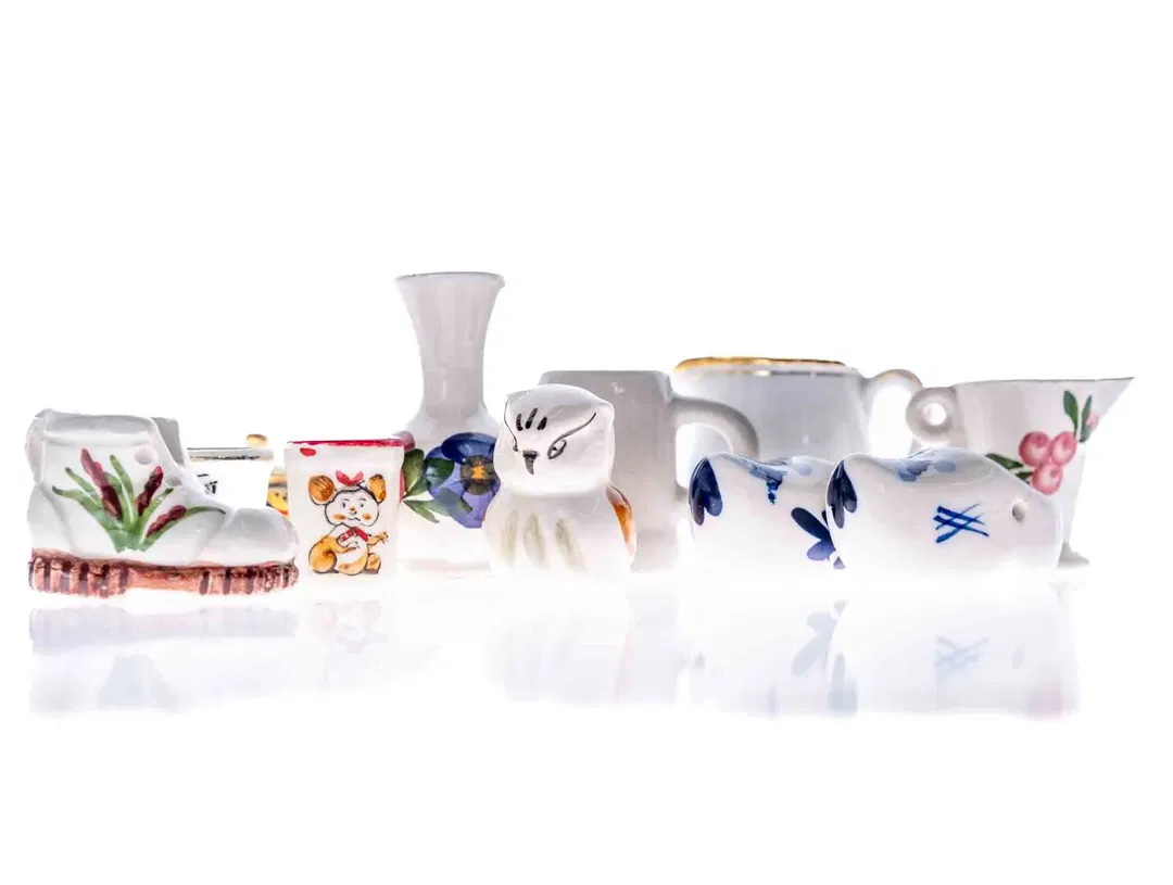  Setzkastenteile 12 Stück Glas/Porzellan - Bild 4