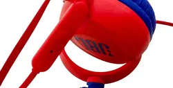 JBL On-Ear Kopfhörer, kabelgebunden, rot-blau, mit Mikrofon für Kinder - Bild 2