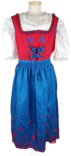 Dirndl 'Emilia Lay' rot/blau, Größe 46 - Bild 7