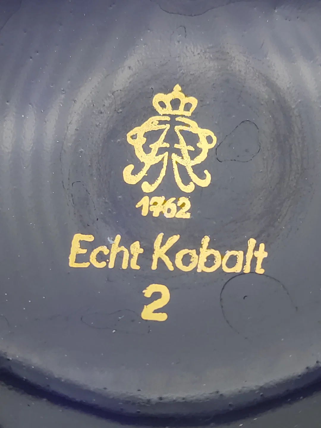 Porzellan Vase Echt Kobalt Gold  | Aus Thüringischen Manufaktur – Bild 8
