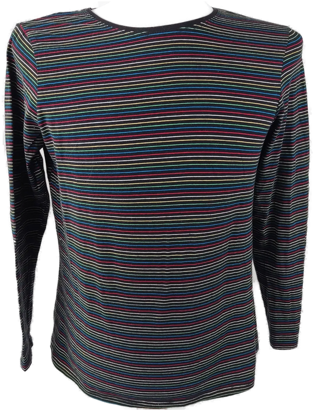 Primark Damen Langarmshirt schwarz bunt gestreift - GR. 46/48 - Bild 4