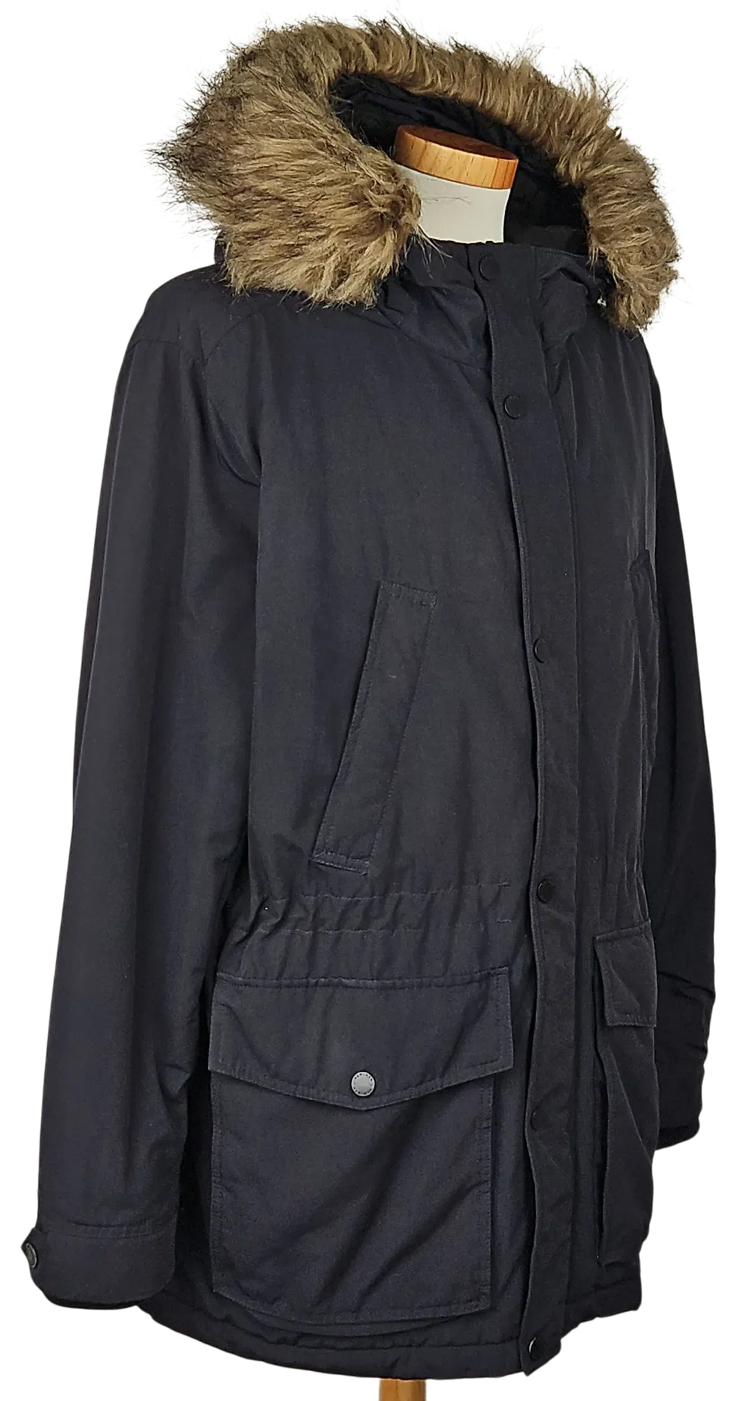 H&M Herren Parka, marine - Gr. XL  – Bild 5