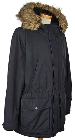 H&M Herren Parka, marine - Gr. XL  - Bild 5